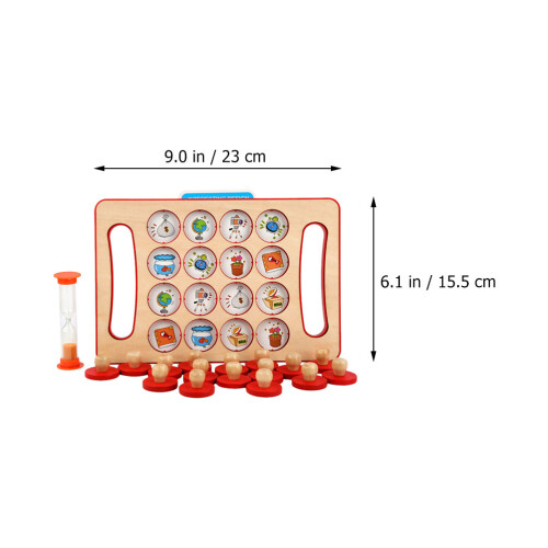 1Ensemble Jeu De Et Mémoire En Bois Pour Enfants 2