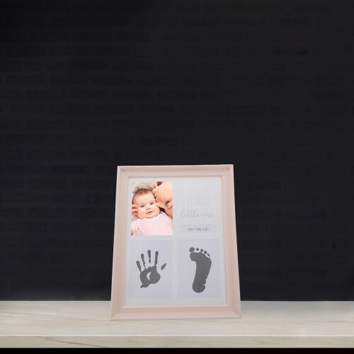 4Ensembles Kit Empreintes Bébés Rose Avec Pour Mains 2