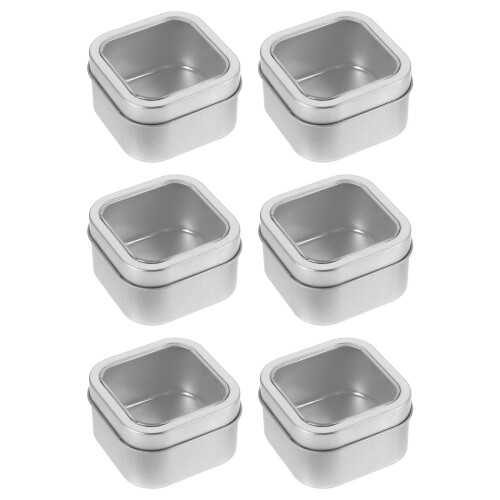 12Pièces Boîtes En Tôle Argentée Pour Rangement 2