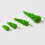 24Pièces Mini Arbres Décoratifs Plastique Vert Pour Décor 6
