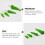 24Pièces Mini Arbres Décoratifs Plastique Vert Pour Décor 9