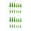 24Pièces Mini Arbres Décoratifs Plastique Vert Pour Décor 10
