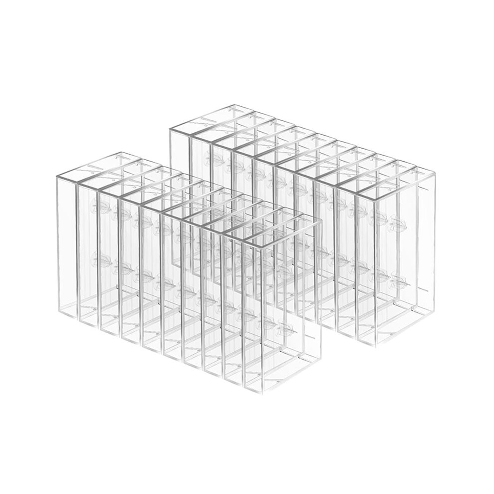 50-Pack Audio Cassette Storage Cases - Clear Plastic Cassette Tape Cases Box- Audio Storage Replacement Boxes 6031055274300