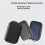 Waterproof Tech Pouch Multi-Layer Organizer Case Portable Gadget Bag for Travel Data Cable and USB Charger Storage Grey 10