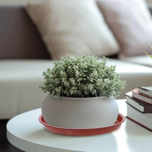 40Pièces Sous-Pots Rouges Robustes Pour Plantes Fleurs D'intérieur 2
