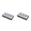 2Pièces Commutateur USB 2.0 Argent Pour Partage Périphériques Pièce 8