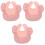3Pièces Bavoirs Bébé Rose Confortables Avec 4