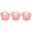 3Pièces Bavoirs Bébé Rose Confortables Avec 5