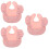 3Pièces Bavoirs Bébé Rose Confortables Avec 8