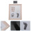 4Ensembles Kit Empreintes Bébés Rose Avec Pour Mains 6