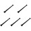 5Pièces Tringle À Perçage Extensible Noire Multiusage 10
