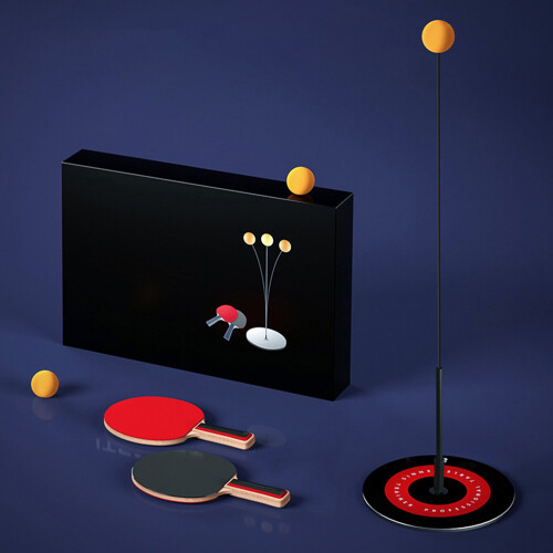 2Ensembles Kit D'entraînement Tennis De Table Confortable Résistant 2