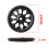 2Ensembles Roues Faciles Pour Pliant Noir Aluminium 2