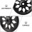 2Ensembles Roues Faciles Pour Pliant Noir Aluminium 6
