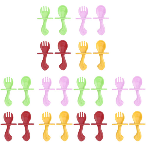 12Ensembles Ensemble Spork Bébé Variées Facile À Nettoyer 2