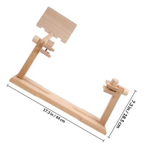 1Ensemble Cadre Broderie Bois Beige Ergonomique Facile À Utiliser 1