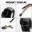 Thumb Gear Shift Lever Knob for  3 Series E90 E91 E92 E93 2006-2012 Car Interior Accessories Black 2