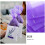 50Pièces Sachets Violet Organza Cordon Cadeaux Durable 7