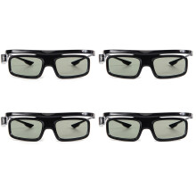 4 Stück Dlp-Link Aktiver Verschluss 3D Glas Gl1800 Wiederaufladbare Brille für 3D Projektor R20 R19 R15 P12 R9 R7