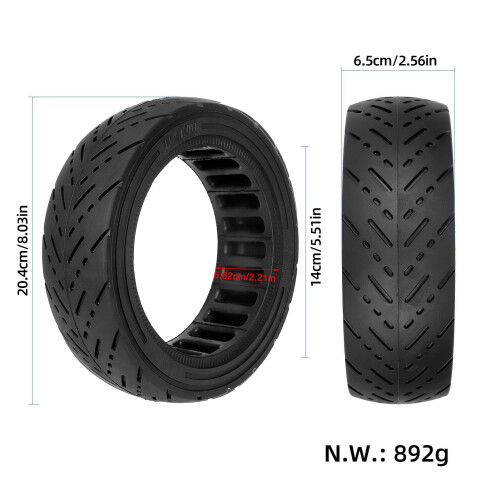 8.5x2.5 Solid Tire Mini/Leger Fluorescent Green 1
