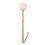 Wool Fleece Drum Mallet with Beech Wood Handle, White, Large 14