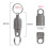 Titanium Alloy Magnetic Key Holder, Quick Release Keychain, Detachable Keychain, Safely Lock System, 360  Rotatable 6