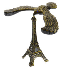 4Pcs Alloy Eiffel Tower Bird Statue Coffee Table Decor