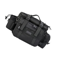 Outdoor Fishing Gear Bag Black Multi-Purpose Luya Package Storage