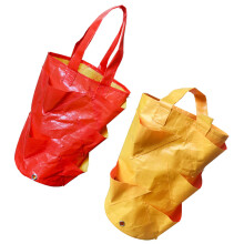 8Pcs Assorted Color Hanging Planting Bags Vertical Pe Pocket Planters