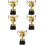 5Pièces Mini Trophées Dorés Récompenses Enfants 9