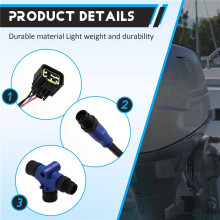 Câble D'Interface Moteur pour Moteurs Hors-Bord pour NMEA 2000 06653-ZZ3-760HE, 6 Broches, pour Simrad B&G Navico