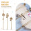 3PCS Violin Brass Repair Crack Debug Clamps, Luthier Making Tools Strip Type Middle Seam Clamp Back Panel Seam Clip 3