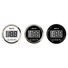 Marine 52mm Digital Depth Gauge Indicator with Transducer and White Backlight for Yachts Fishing Boats Universal 12V BS