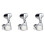 6PCS Electric Guitar Alignment Tuner, Fully Enclosed, Large Handle, String Knob, Upwind Stringer 3L+3R 4