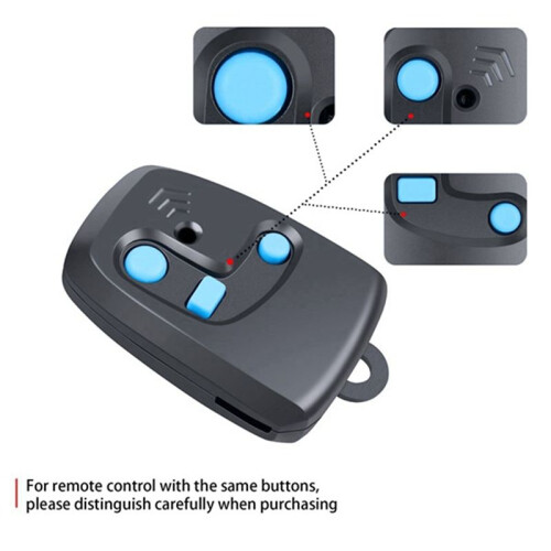2Pcs Remote Control for PECCININ Garage Door Opener 433.92MHz Rolling Code 3 Buttons Transmitter Garage Door Duplicator 2