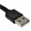 kenable FLAT USB A To MICRO B FAST CHARGE Cable 24AWG Cable  0.25m Lead BLACK 3
