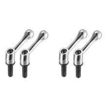 4pcs M12 X 40mm Handle Adjustable Clamp Lever Threaded Button Ratchet Male Threaded Stud Knob Lock
