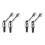 4pcs M12 X 40mm Handle Adjustable Clamp Lever Threaded Button Ratchet Male Threaded Stud Knob Lock 1