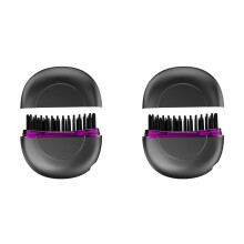 2X Spazzola Lisciante per Capelli e Barba Ionica Portatile, Ricaricabile e Adatta Ai Viaggi, Styler per Capelli