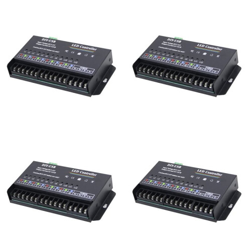 4X DIY Autonomous Programming Controller 12Way Programmable USB DIY LED RGB Controller for 3528 5050 Strip Module
