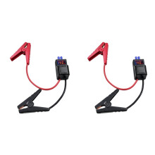 2X with EC5 Plug Connector Emergency Jumper Cable Clip Intelligent Clamp Booster Anti Reverse Connection 650A 12V