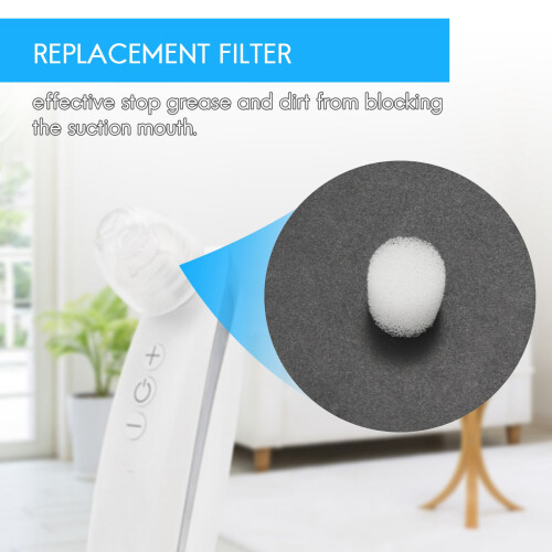 300Pcs Replacement Filter Sponge for Pore Cleaner Blackhead Remover Suction Machine Accessories