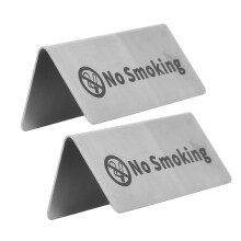 Stainless Steel Double Sided Table Top Sign for Weddings and Parties