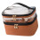 Double Layer Makeup Bag 23x7x16 cm Brown PU/PVC 1