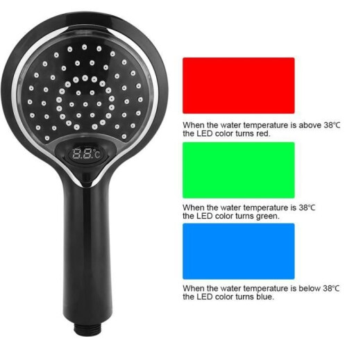 LED Shower Head Handheld Shower Head with LED Lighting - 3 Colors 1