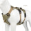 No-Pull Harness 4.0-45.0kg S-XL Khaki/Black/Red 2