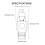 MMCX Cable Adapter 33mm Silver ABS Wire HD660S 2