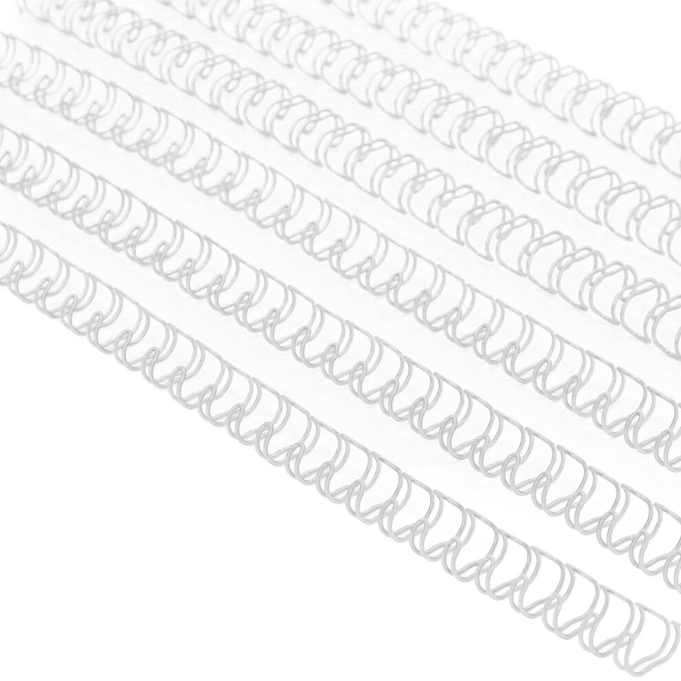 100 Wire Binding Spines 34 Loop 20 Sheet Silver