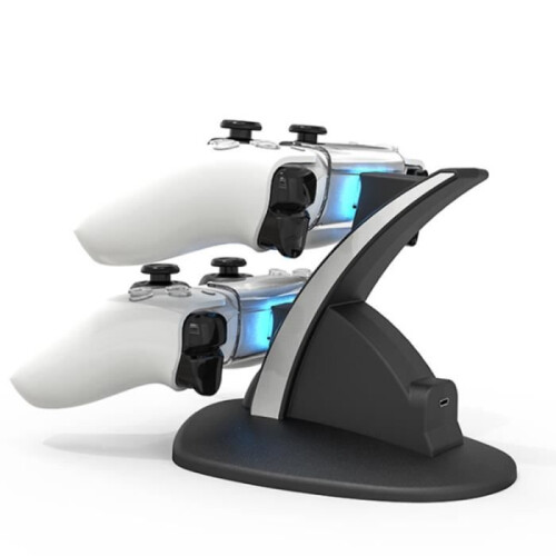 PS5 Controller Oplader - Zwart - Dubbel laadstation met LED-indicator 1