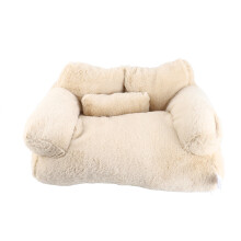 Pet Bed Ultra-Soft Plush Cat & Dog Bed with Removable Cover for Indoor Use